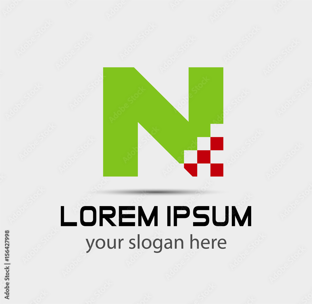 Letter n logo icon design template elements. Vector color sign
Letter n logo icon design template elements. Vector color sign
