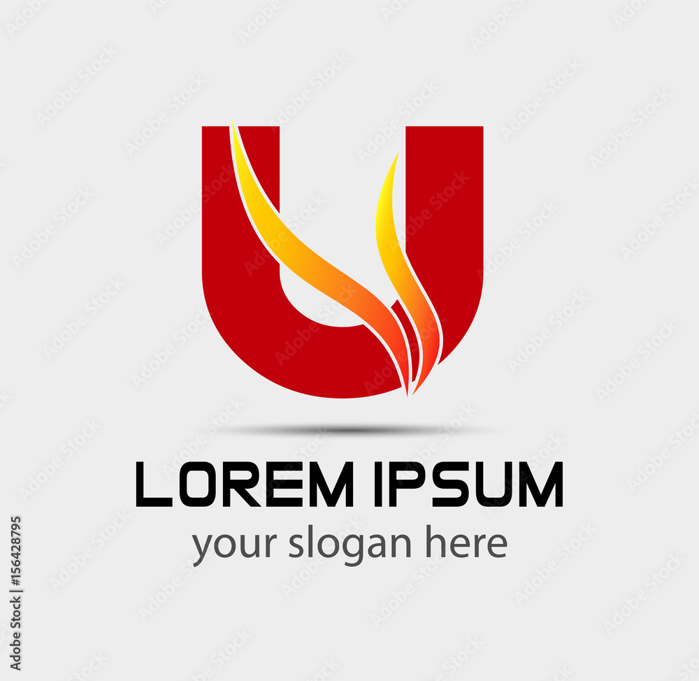 Fototapeta premium Letter U logo. Business logo vector illustration 