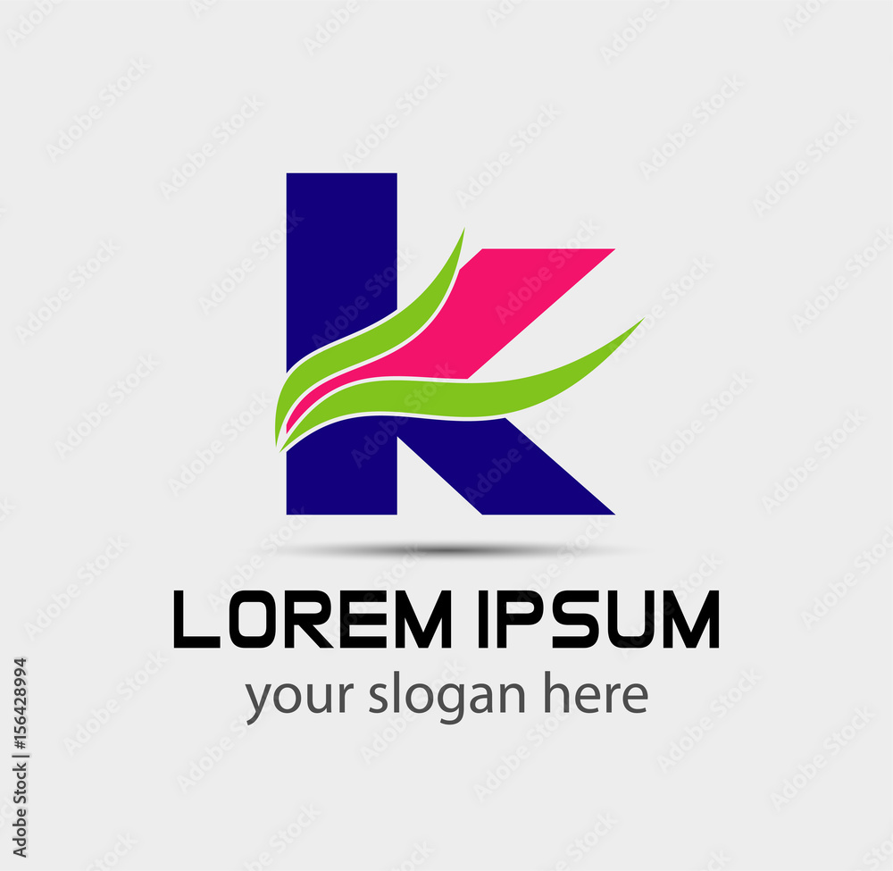 Fototapeta premium Letter K logo. Business logo vector illustration 