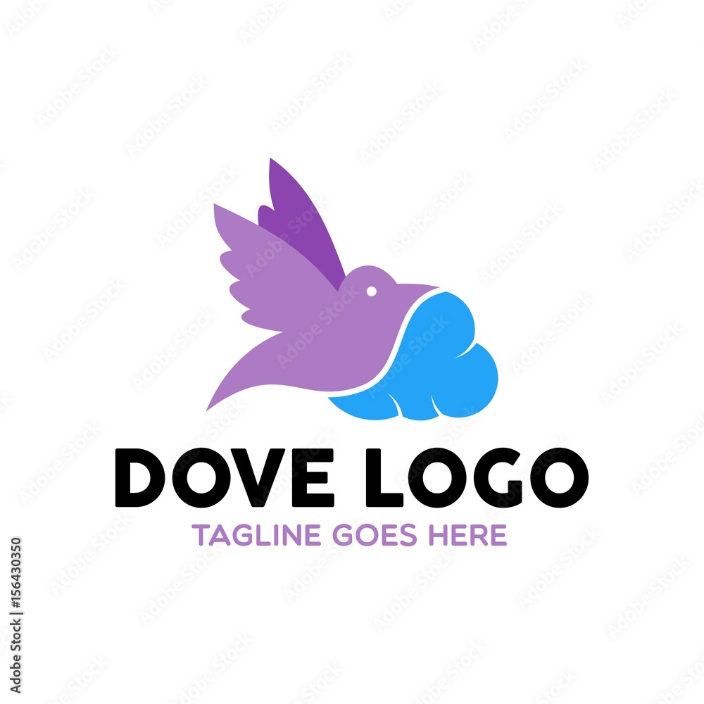 Fototapeta premium Unique Dove Logo Template