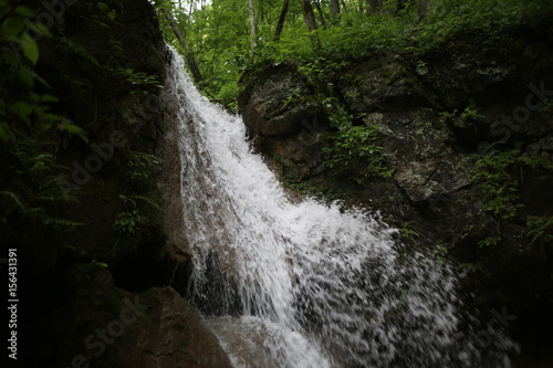 Waterfall in a Forest in the Appalachian Mountains