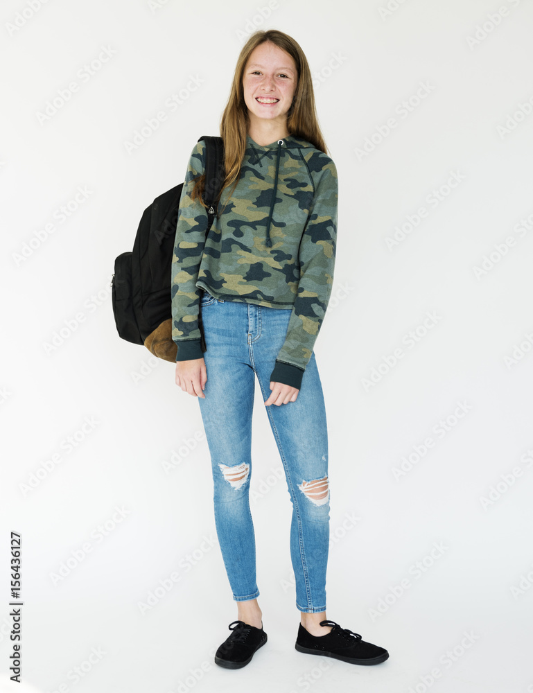 A girl in a Studio shoot A girl in a Studio shoot