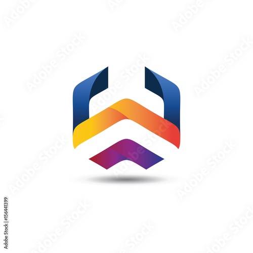 Free Download Colorful Letter W Logo Template - GFXLoad