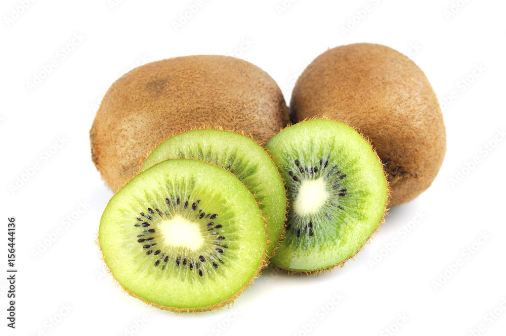 fresh cut kiwi fruit isolated on white background fresh cut kiwi fruit isolated on white background