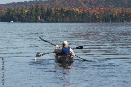 Adirondack lake in the fall