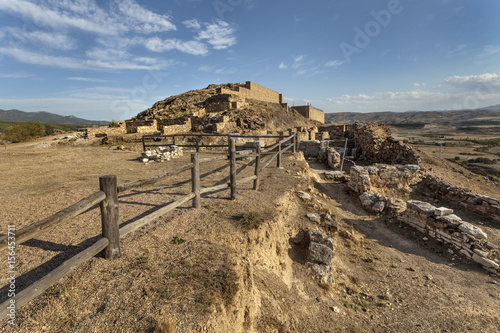 Ruins of ibero-roman town Augusta Bilbilis, Calatayud, Zaragoza, Spain photo