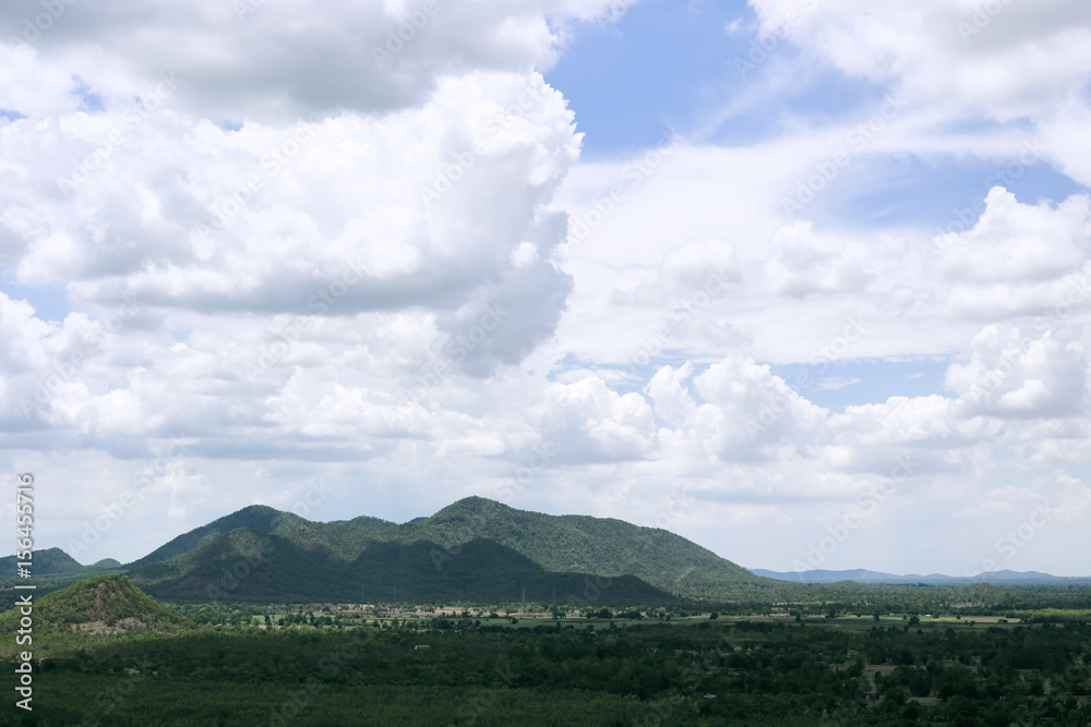 Fototapeta premium landscape nature - layer of mountain and sky view
