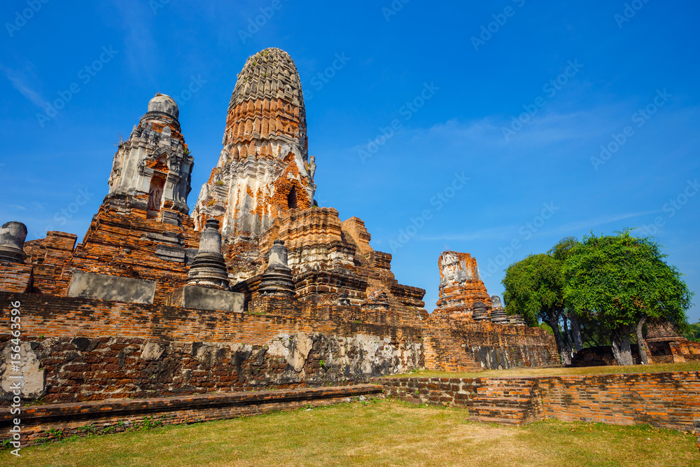 Wat Phra Ram Temple in Ayuthaya Historical Park, a UNESCO world heritage site in Thailand Wat Phra Ram Temple in Ayuthaya Historical Park, a UNESCO world heritage site in Thailand