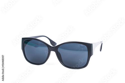 modern sunglasses on white background .