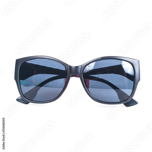 modern sunglasses on white background .