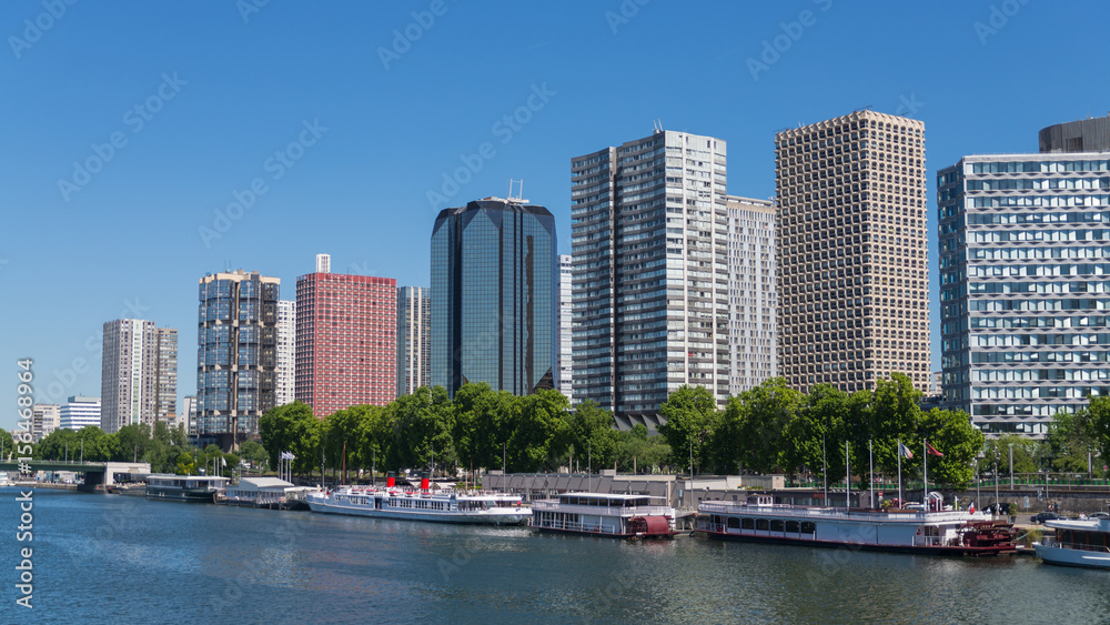 Paris, buildings on the Seine, Front de Seine, Grenelle district