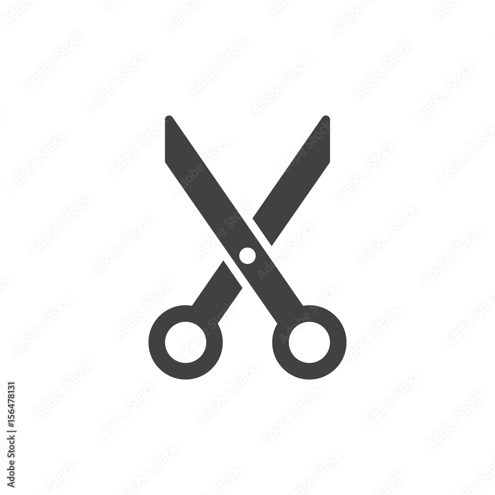 Scissors, cut icon vector, filled flat sign, solid pictogram isolated on white. barbershop symbol, logo illustration. Pixel perfect Scissors, cut icon vector, filled flat sign, solid pictogram isolated on white. barbershop symbol, logo illustration. Pixel perfect