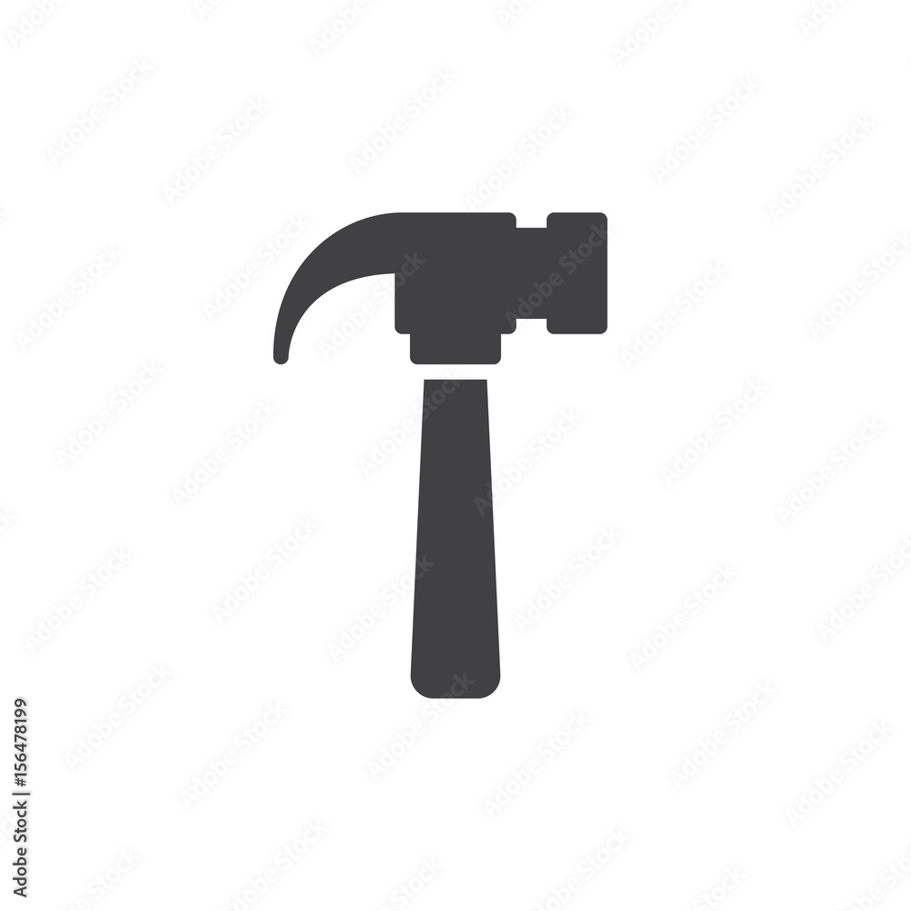 Hammer icon vector, filled flat sign, solid pictogram isolated on white. Symbol, logo illustration. Pixel perfect Hammer icon vector, filled flat sign, solid pictogram isolated on white. Symbol, logo illustration. Pixel perfect