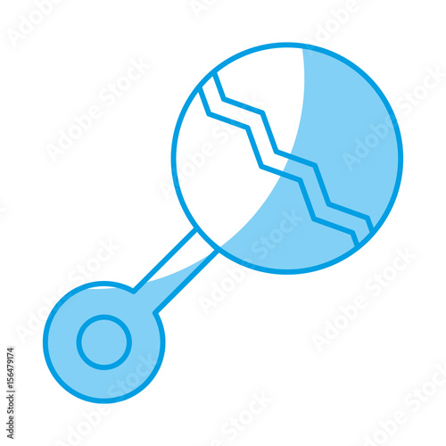 baby rattler icon over white background. vector illustration