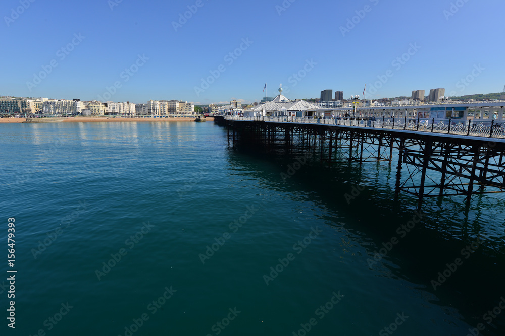 Brighton Pier on a sunny spring day
