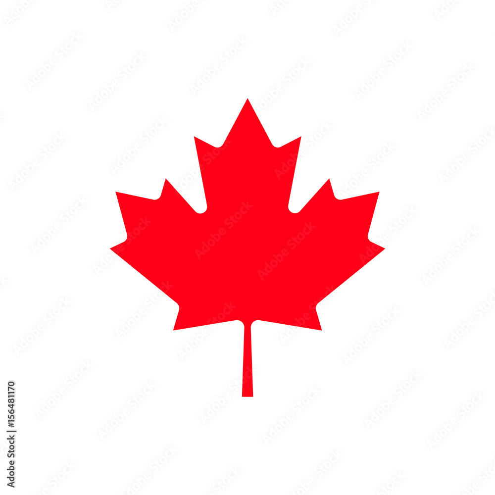 Fototapeta Canada maple leaf icon.