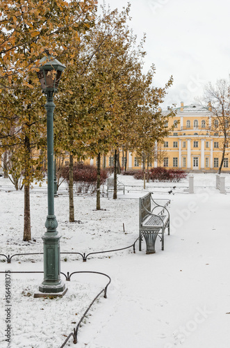 The Polish Garden and The Derzhavin's Manor in Saint Petersburg. photo