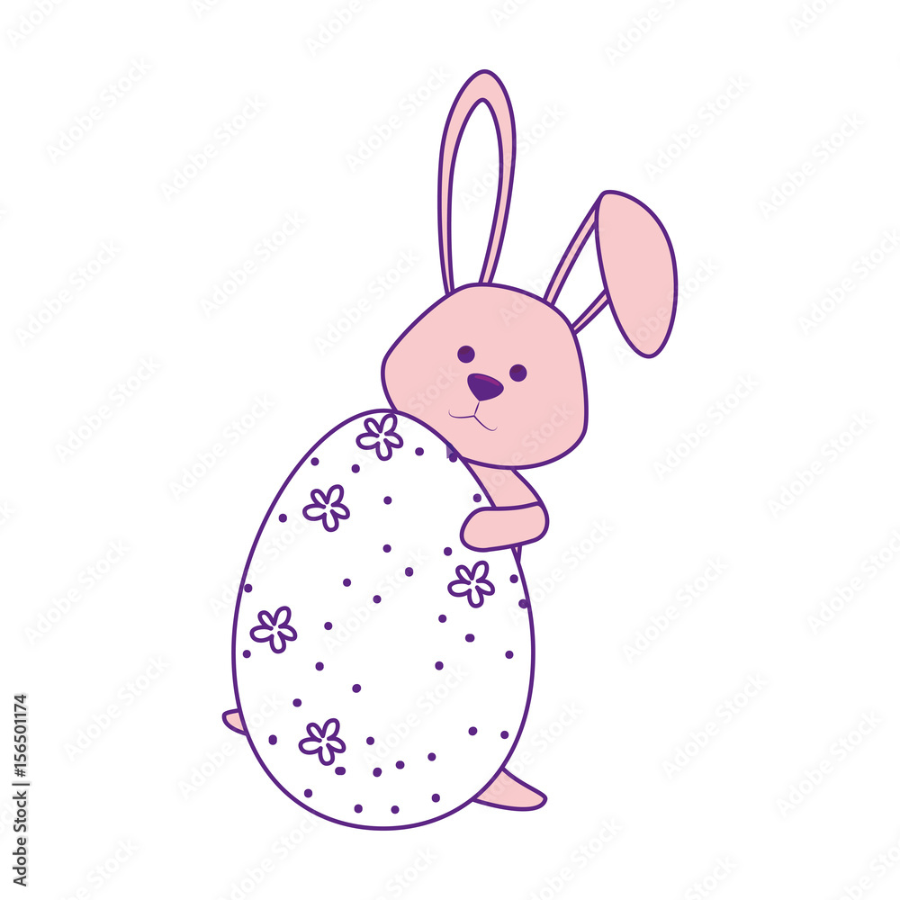 cute bunny icon over white background. happy easter concept. colorful design. vector illustration cute bunny icon over white background. happy easter concept. colorful design. vector illustration