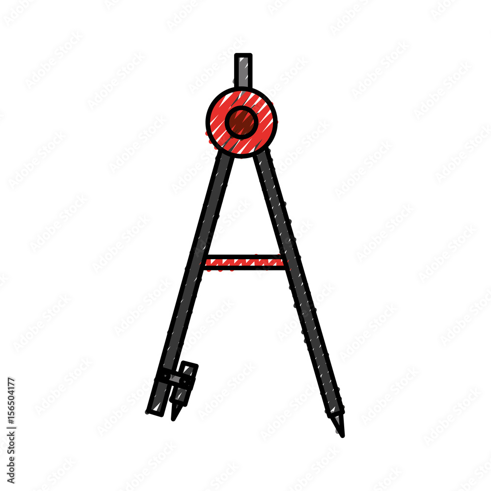 geometry compass isolated icon vector illustration design