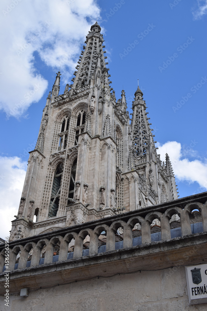 Torres de la Catedral de Burgos, España. 