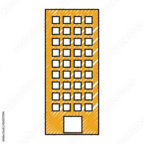 exterior building drawing icon vector illustration design
