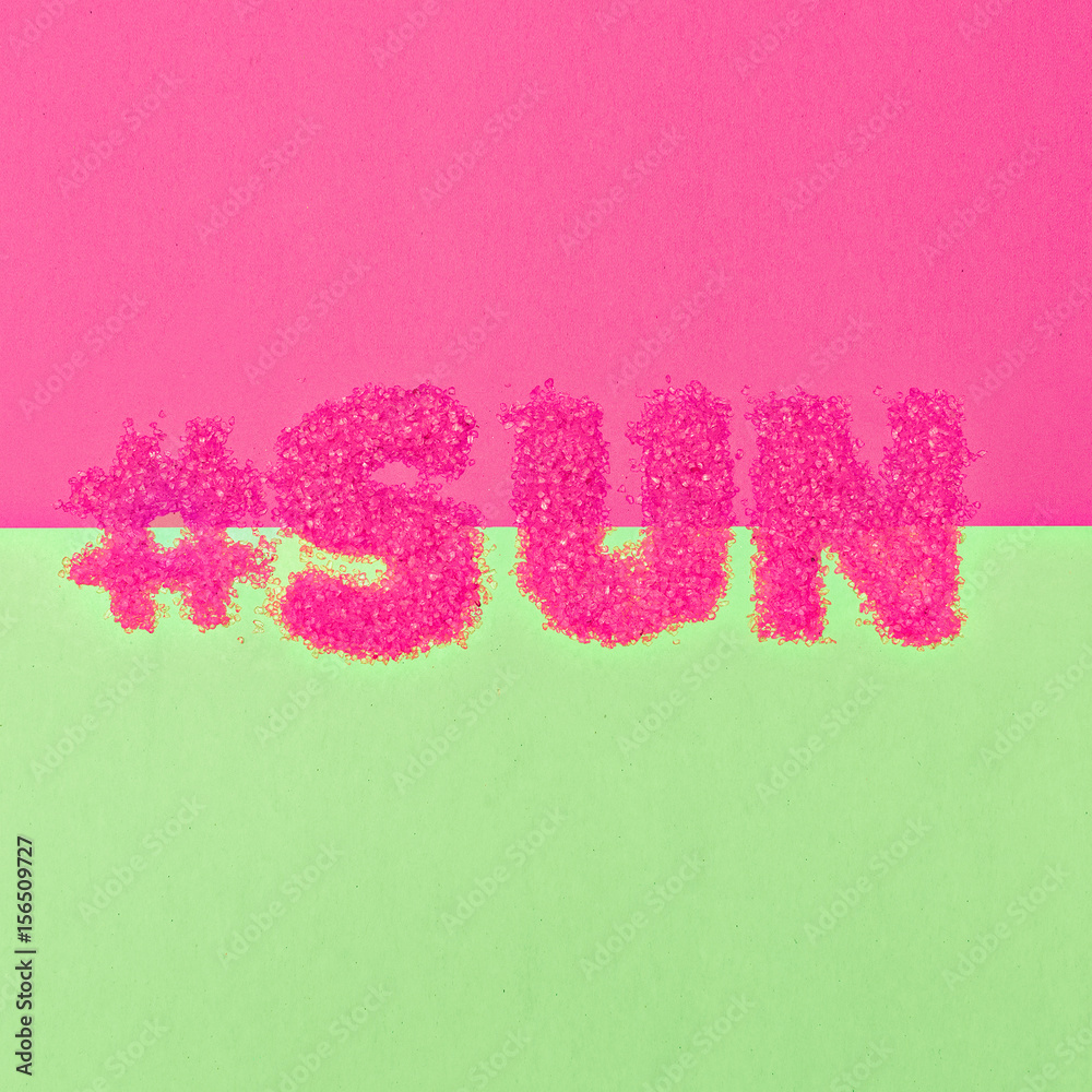 Hashtag Sun Minimal art style