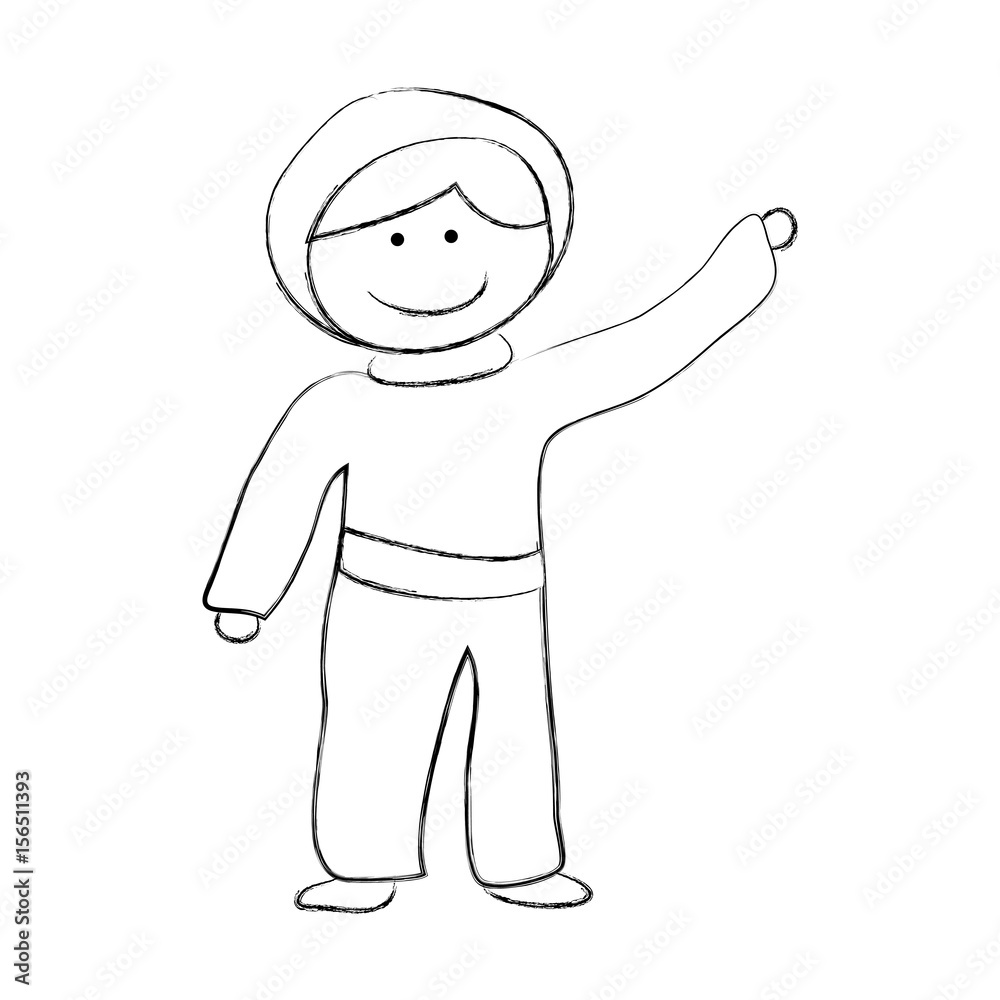 astronaut drawing avatar character vector illustration design astronaut drawing avatar character vector illustration design