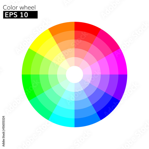 Color wheel vector illustration 