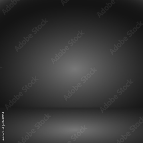 Dark room backdrop with floor and wall studio background 