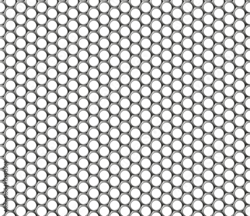 Metallic hexagonal grid vector metal steel bright 