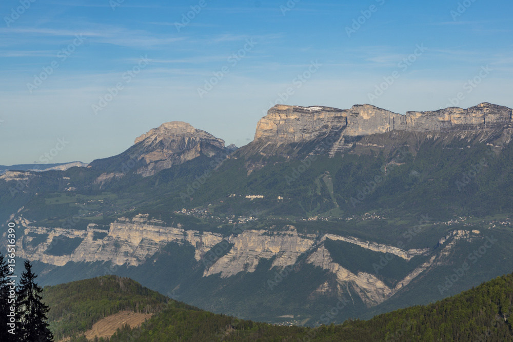 Fototapeta premium Massif de Belledonne - Le Crêt du Poulet.