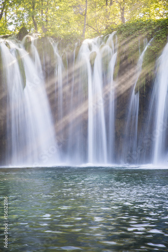 waterfall at   Plitvice Lakes  National Park  Croatia