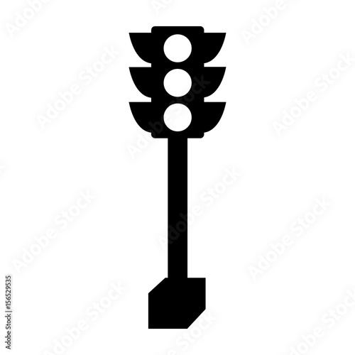 traffic light isolated icon vector illustration design