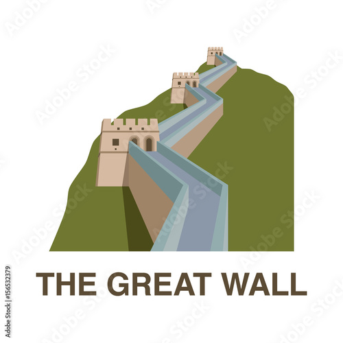 Fototapeta One of New 7 wonders of the world:The Great wall of China