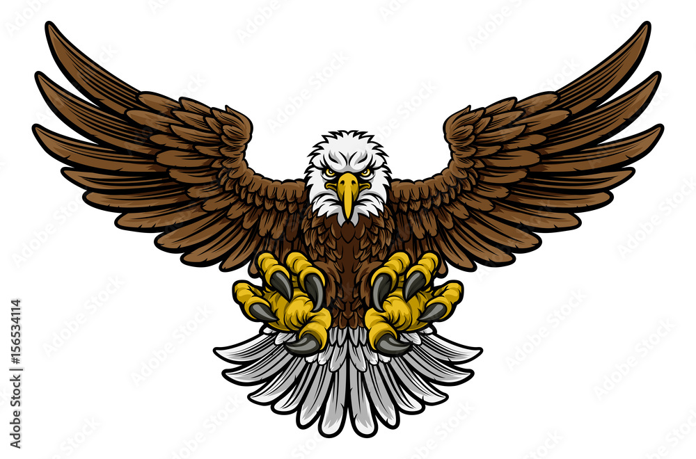 Obraz premium Maskotka Bald American Eagle