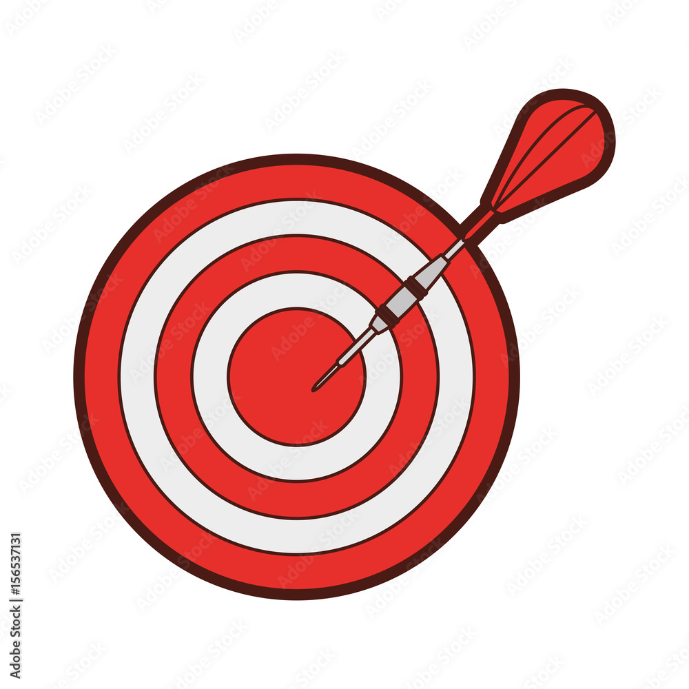 target goal with dart isolated icon vector illustration design target goal with dart isolated icon vector illustration design