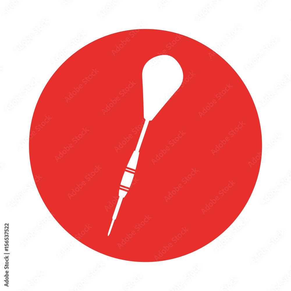 dart arrow isolated icon vector illustration design