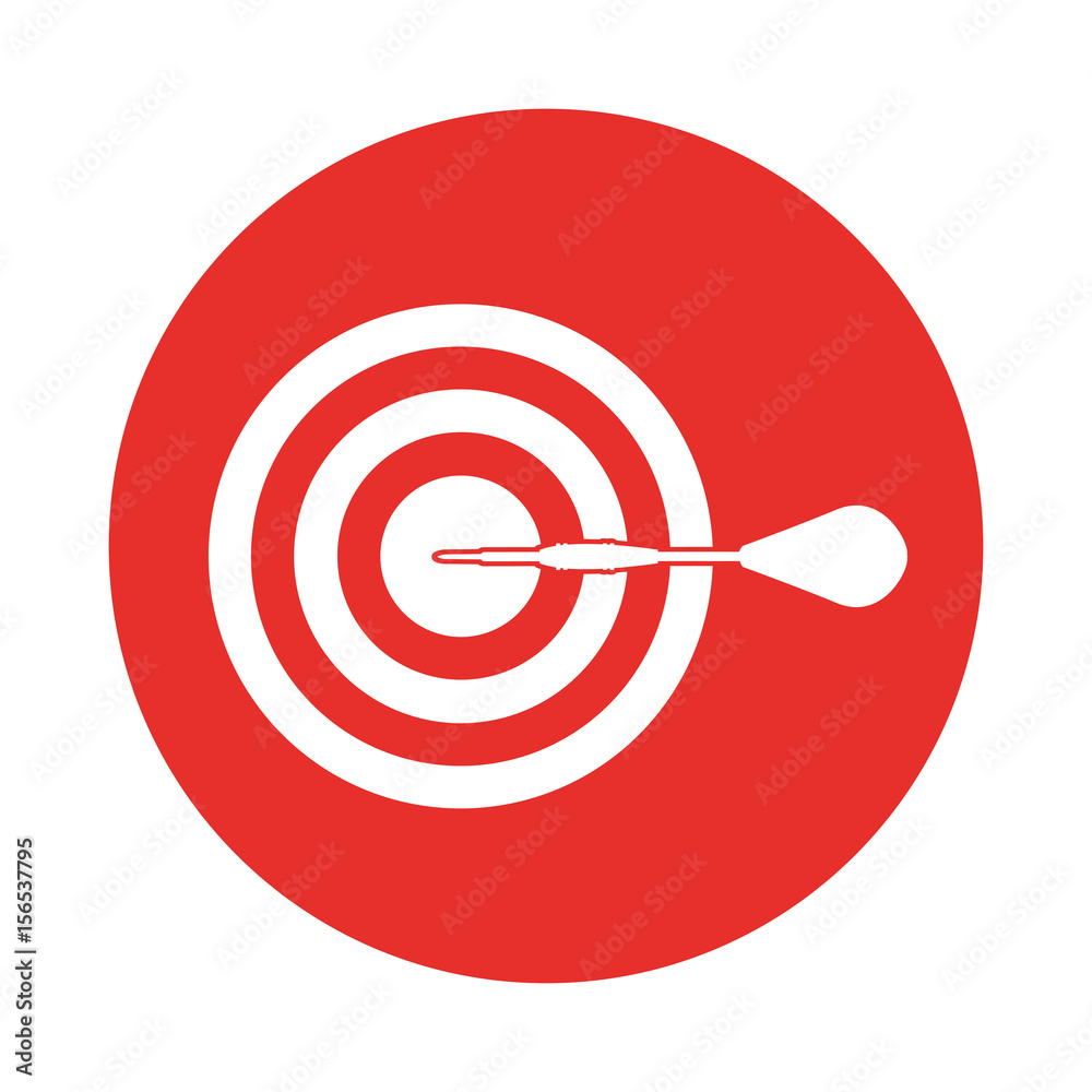 target goal with dart isolated icon vector illustration design target goal with dart isolated icon vector illustration design