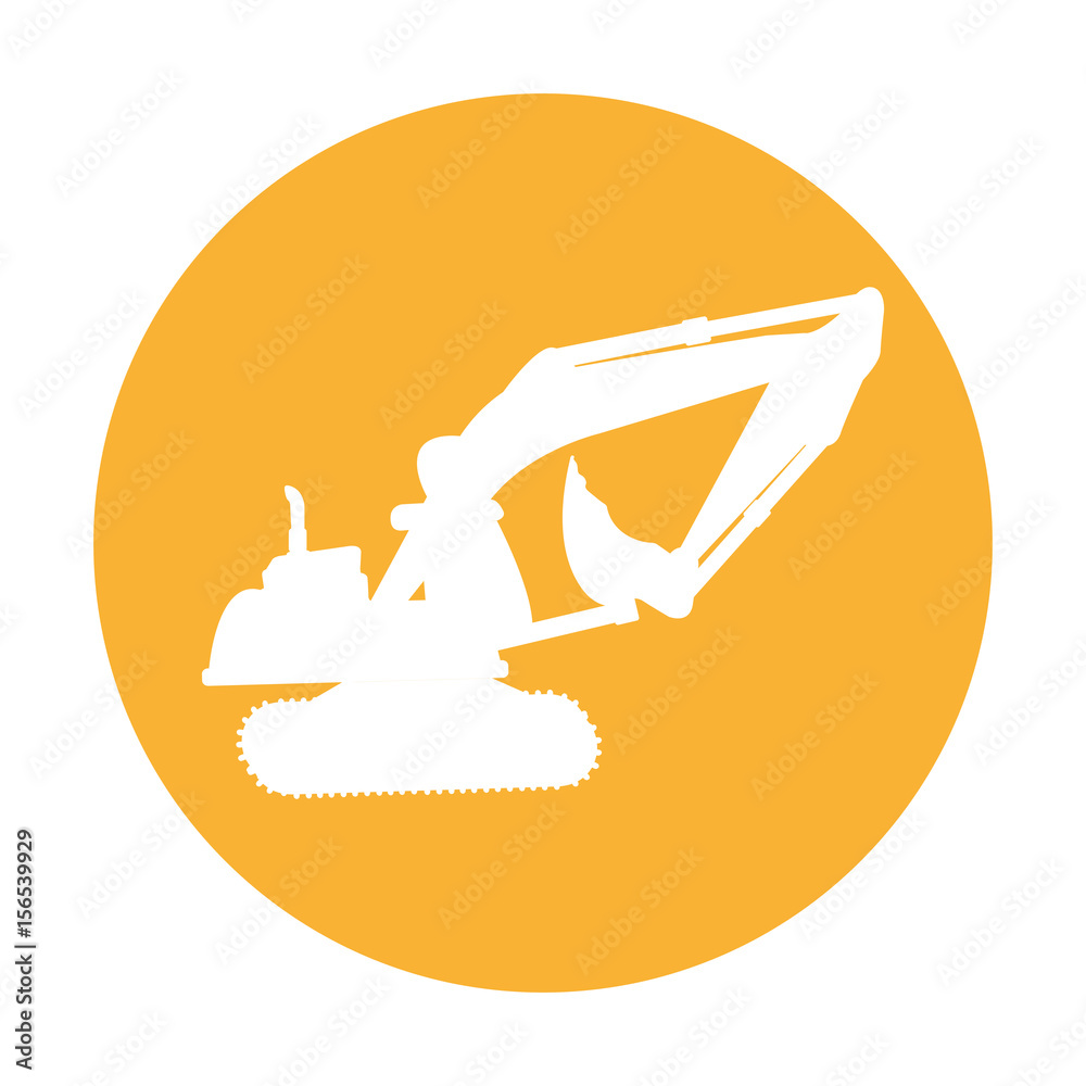 excavator silhouette isolated icon vector illustration design excavator silhouette isolated icon vector illustration design