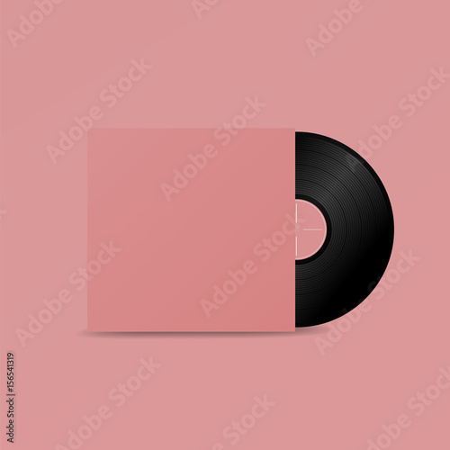 solated vinyl music plate