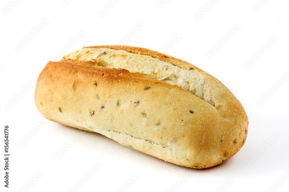 Baked bread isolated on white background
Baked bread isolated on white background