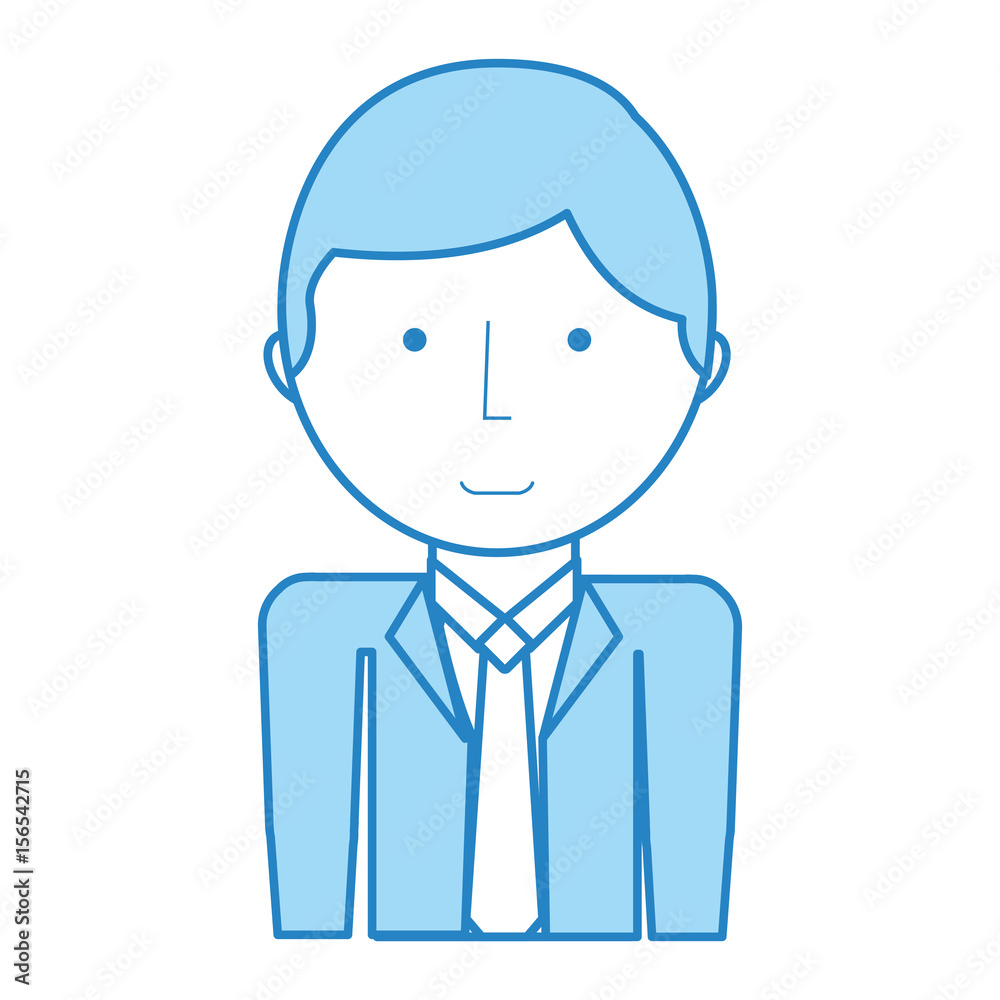 businessman avatar character icon vector illustration design