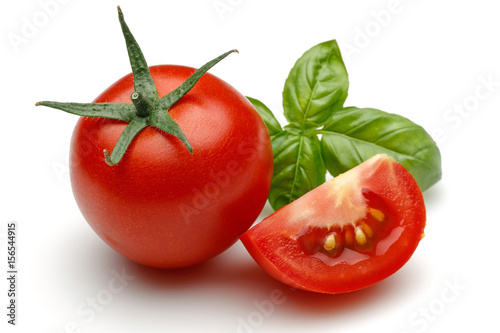 Tomatoes with basil
