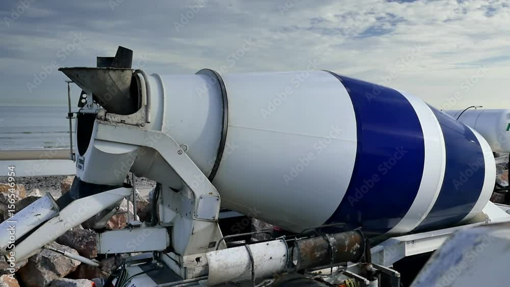 camion toupie en slow motion (ralenti)