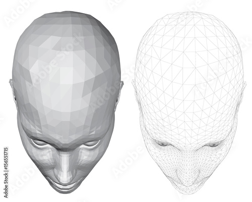 The head of a girl