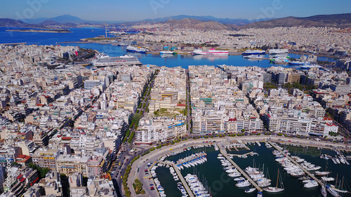 Photography Aerial drone photo of Marina Zeas in Peiraeus, Attica, Greece