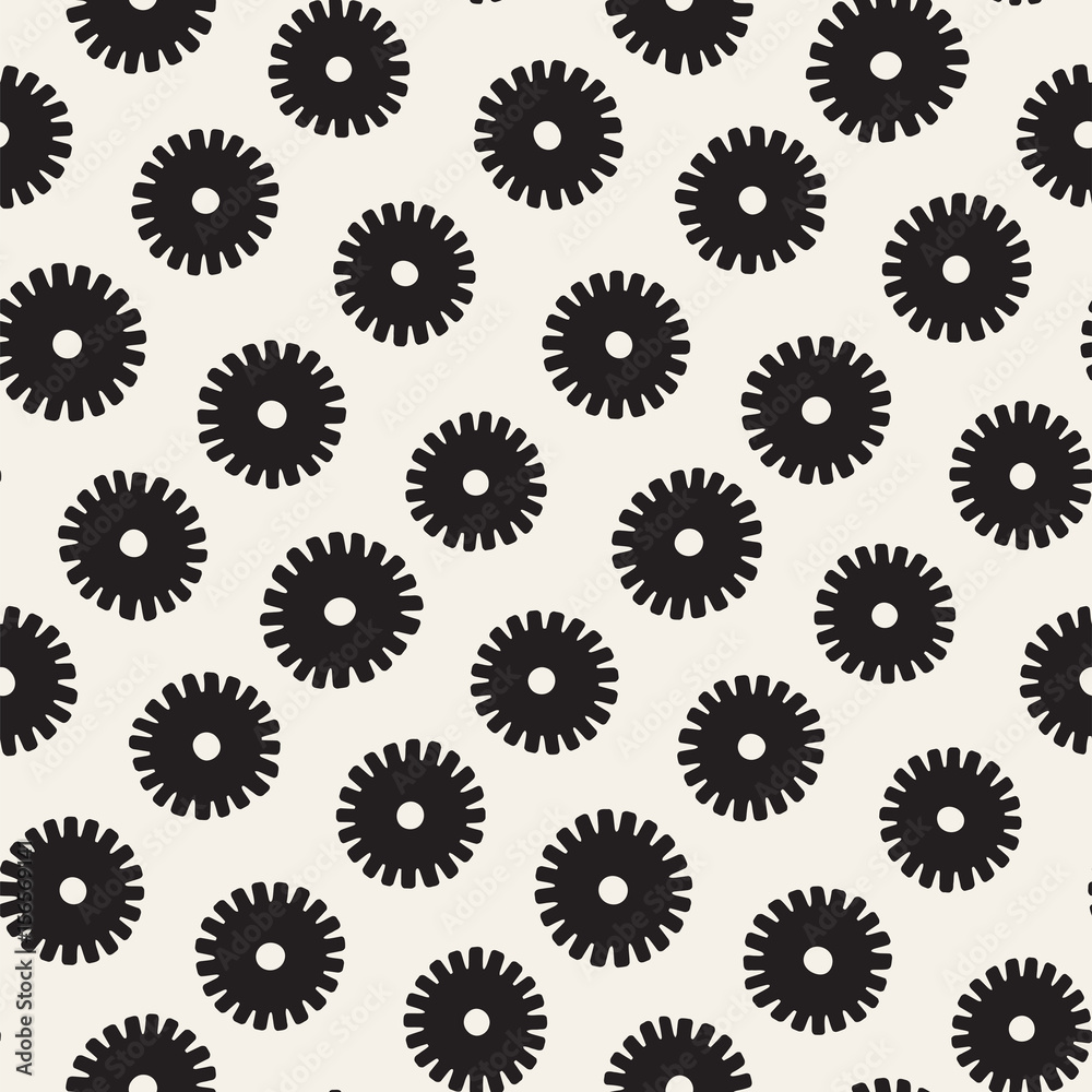 Vector seamless sunburst shapes freehand pattern. Abstract background with round brush strokes. Hand drawn texture Vector seamless sunburst shapes freehand pattern. Abstract background with round brush strokes. Hand drawn texture