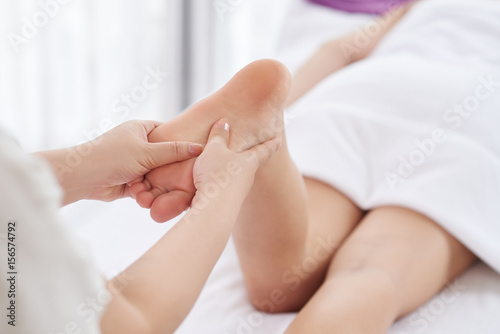 Carrying out Foot Massage