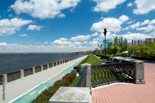Volga river embankment in Samara photo