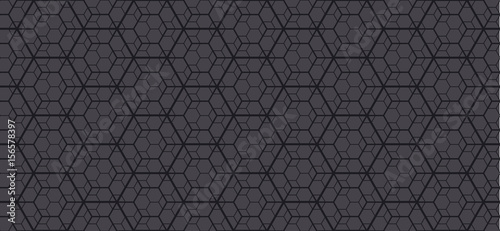 Geometry line hexagonal seamless pattern for surface design, fabric, wrapping paper. Modern abstract repeatable motif .